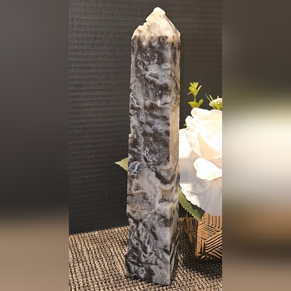 Large Natural Sphalerite Crystal Tower